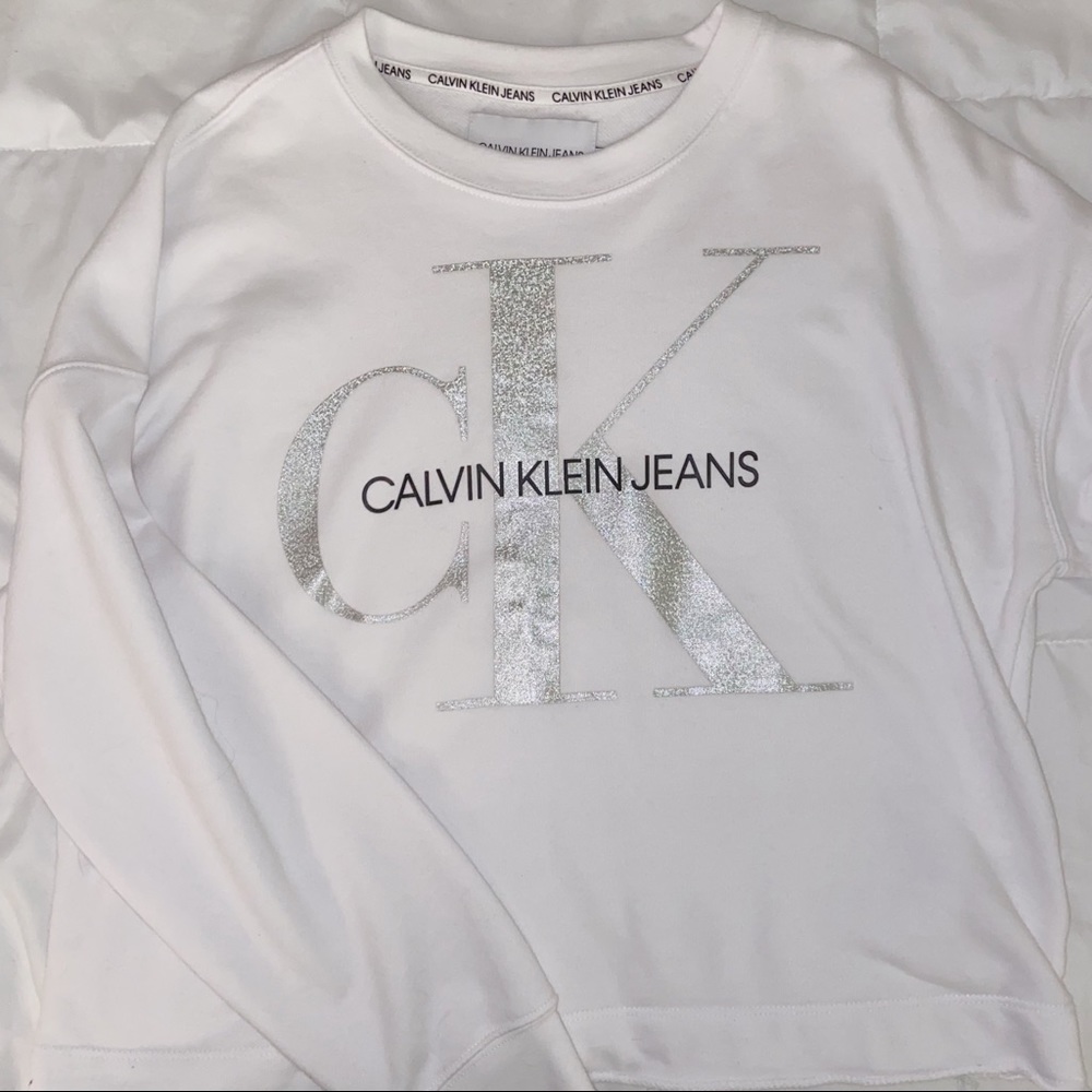 Calvin Klein White Sweatshirt